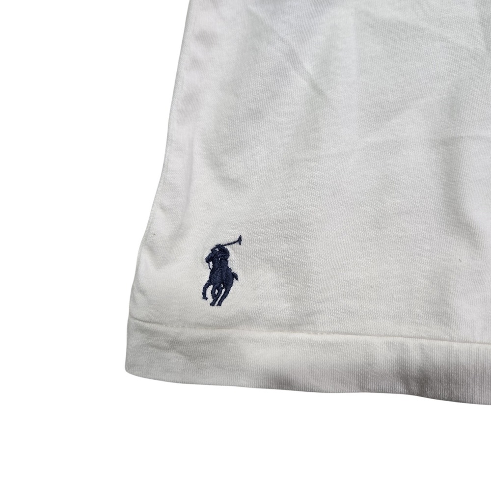 Polo Ralph Lauren Mens 4XLT White T Shirt Embroidered Logo Blue Pony Cotton $80 - Picture 3 of 9